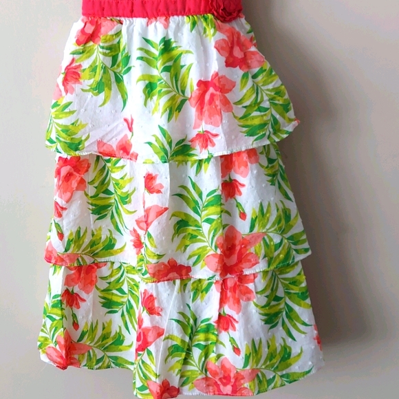 Penelope Mack Tropical Print Tiered Sundress, sz 5 - Picture 4 of 5
